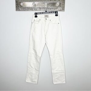 Armani White Eco Wash Straigh Leg 90's Style Jeans Size 27